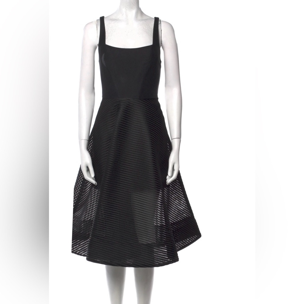 Halston Heritage Cocktail Aline Little Black Dress
